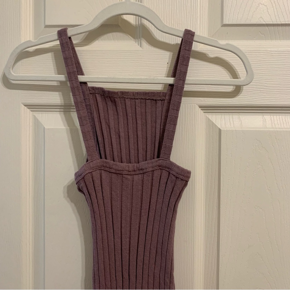 Zara Ribbed Midi Tank Dress - Picture 3 of 6